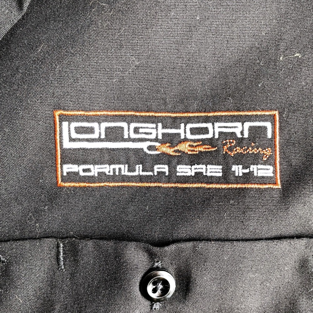 Dickies Poly Cotton Male Adult Medium Longhorn Racing Work Shirt Engineering